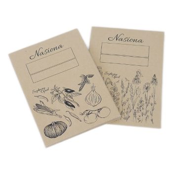 torebki na nasiona z papieru z nadrukiem