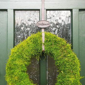 Wieszak na wianek na drzwi metalowy