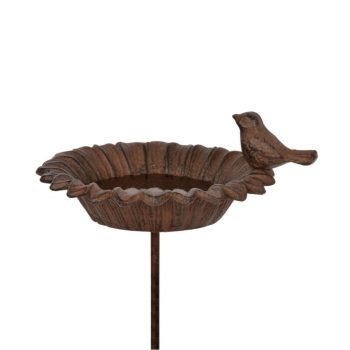 Żeliwne poidełko dla ptaków wbijane