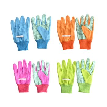 Rękawice ogrodowe dla dzieci cztery kolory do wyboru
