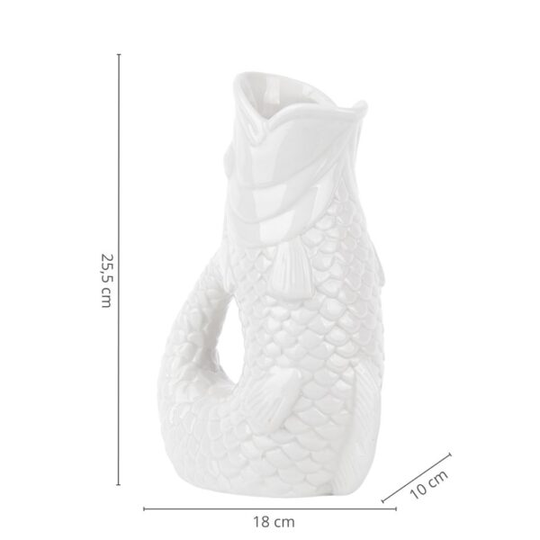 Konewka ceramiczna w kształcie ryby wazon ceramiczny wymiary