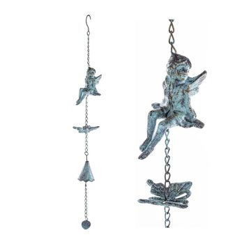 Metalowy dzwonek wietrzny elf wróżka