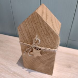 Drewniane domki dekoracyjne zestaw - duży domek