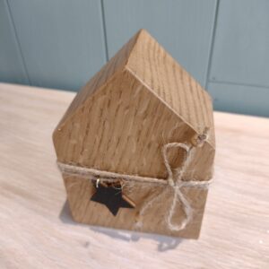 Drewniane domki dekoracyjne zestaw - mały domek