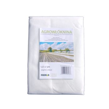 Agrowłóknina wiosenno-zimowa 30g biała 1,6x5m
