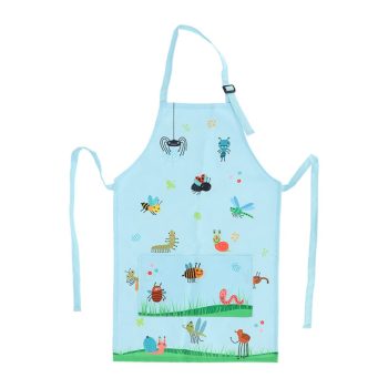Fartuszek dziecięcy ogrodowy z motywem owadów