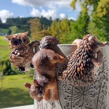 Zawieszka na doniczkę różne zwierzątka leśne