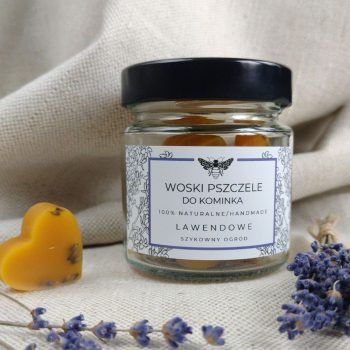 Pszczele woski z olejkiem lawendowym do aromaterapii w kominkach