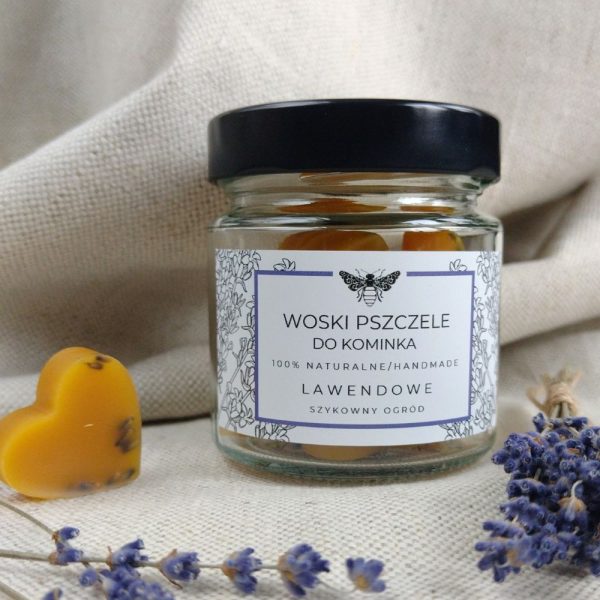 Pszczele woski do kominka z olejkiem lawendowym