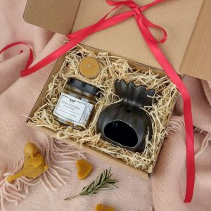 Woski zapachowe do kominka z wosku pszczelego z olejkiem rozmarynowym