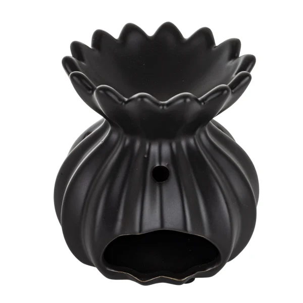 Czarny kominek do wosku makówka Artpol